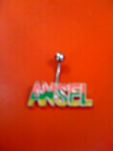This belly-button ring is for an "Ansel" sent from above!