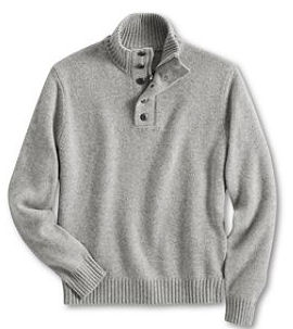 Lands' End Wool Cotton Button Mock Sweater Review and Giveaway : Daddy ...